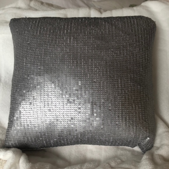 Royal Heritage Home Other - Silver sequin decorative throw pillow